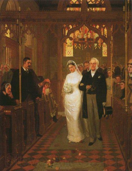 Edmund Blair Leighton 'Till Death Do Us Part' Norge oil painting art